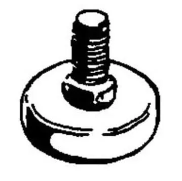 Регулировочная резьба ножки 511G R13M. Детальное изображение регулировочной резьбы ножки