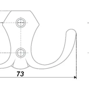 Крючок для одежды WP8904 хром