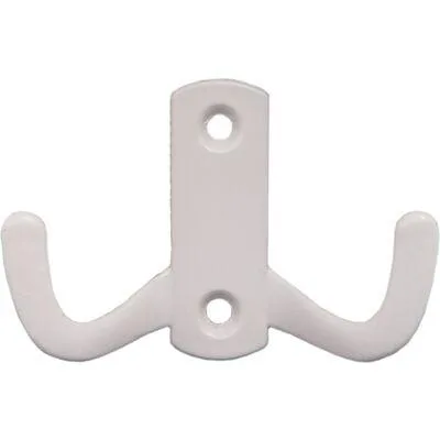 Крючок для одежды WP13 белый изображение крючка для одежды белого цвета|