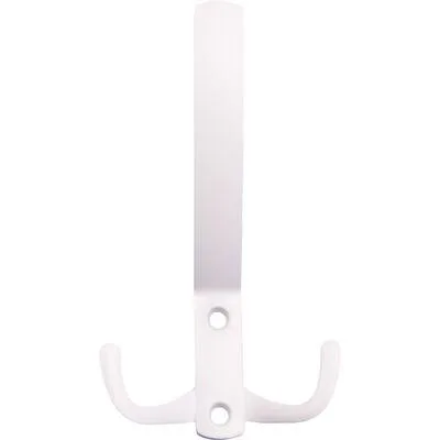 Крючок для одежды WP14 белый. Изображение крючка для одежды WP14 белого цвета