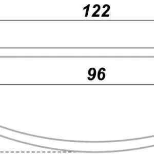 Мебельная ручка RS004SN.3/96