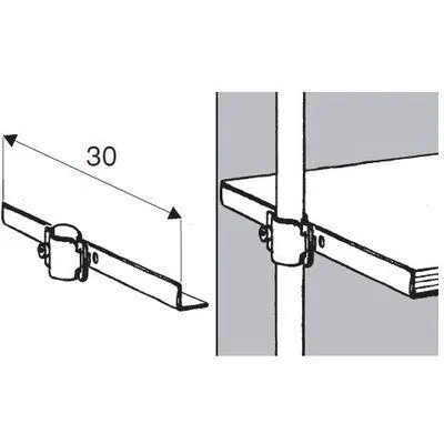«532 R-67 Держатель полки односторонний д. 25 от TRIS | Купить в Минске | Цена в Беларуси»
