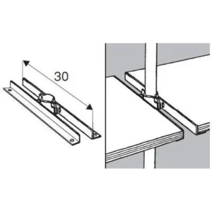 533 R-68 Держатель полки двухсторонний д.25