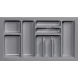 Лоток вкладыш для столовых приборов 800 BASIC 735*430 серый