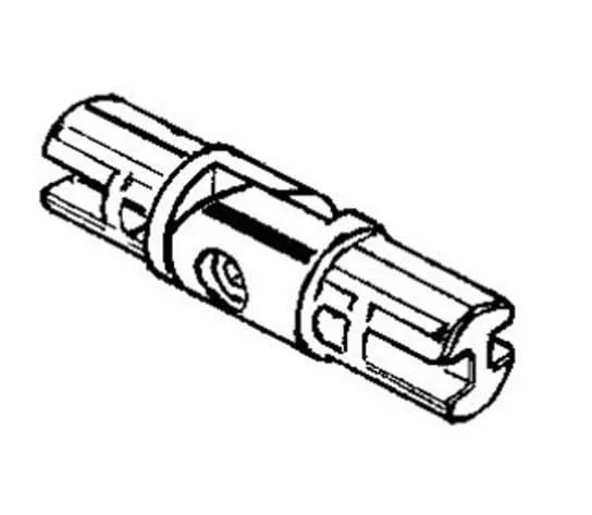 Шарнирный соединитель на фоне мебельной конструкции. Изображение соединителя на фоне мебели