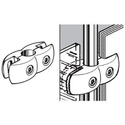 «551 R7A Соединитель двойной стекло/плита д. 25 от TRIS — купить в Минске и Беларуси».