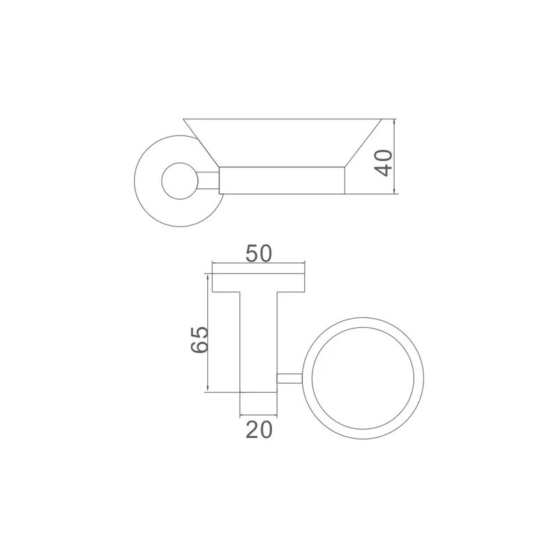 Мыльница Ledeme L71702B черный