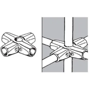 563 R45 Соединитель пяти труб д.25