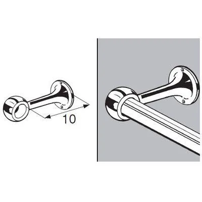 «571 R50A Держатель дистанционный глухой д. 25 от TRIS | Купить в Минске | Цена в Беларуси»