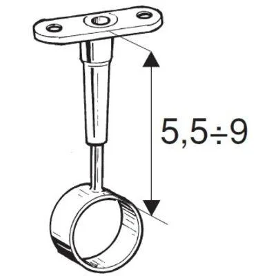 Монтаж и применение держателя TRIS 936 R50. Общий вид держателя на фоне мебельных элементов