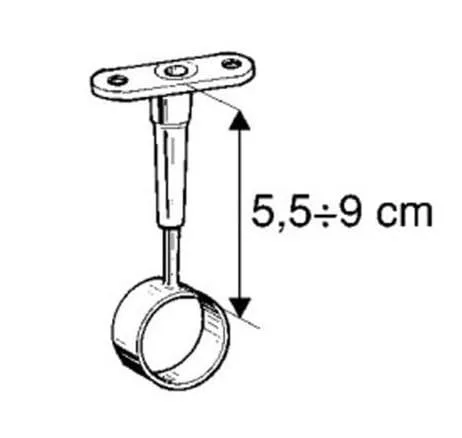 Использование держателя в мебельной сборке. Изображение держателя в собранной мебельной конструкции