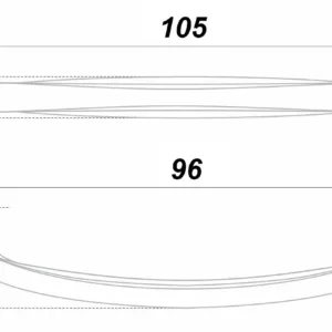 Мебельная ручка RS443CP.4/96