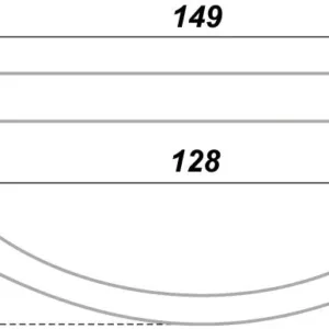 Мебельная ручка RS008SG.3/128