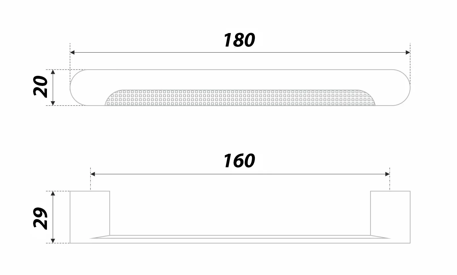 Мебельная ручка VIKING RS292TFL.4/160