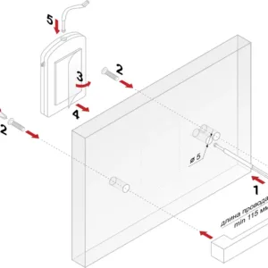 Мебельная ручка RS307CP/WWL.3/96