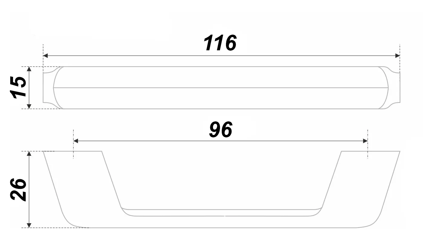 Мебельная ручка STEP RS196CP.4/96