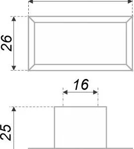 Мебельная ручка URBANISM RS061BL/AL.4/16