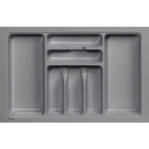 Лоток вкладыш для столовых приборов 700 BASIC 645*435*55 (серый)