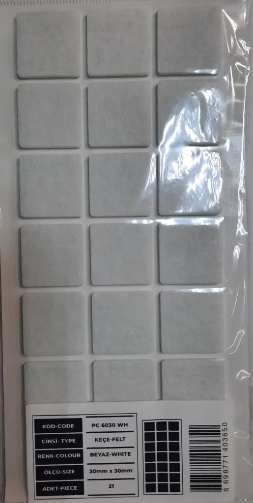 Подпятник 35*35 белый