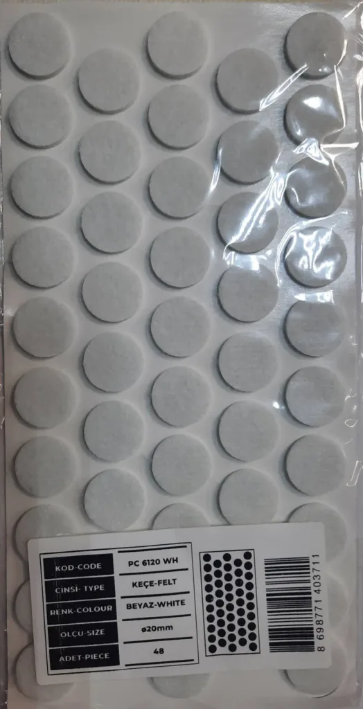 Подпятник д.20 белый