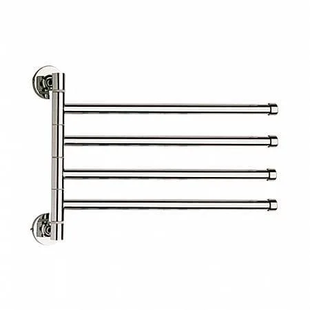 Общий вид установленного держателя для полотенец Ledeme L114. Общий вид установленного держателя