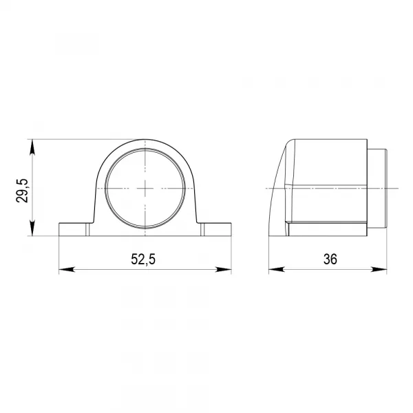 Упор магнитный Punto DSM-52 SN-3 матовый никель