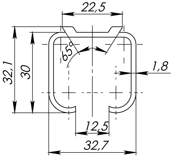 Раздвижная система Punto Soft LINE 55/4 (ролики+направляющая 2 метра)