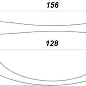 Мебельная ручка RS028GP.3/128