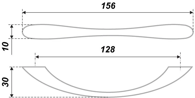 Мебельная ручка RS028GP.3/128