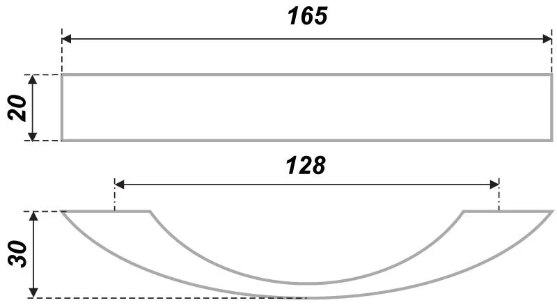 Мебельная ручка RS227BSN.4/128