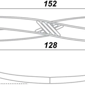 Мебельная ручка RS405BAZ.3/128