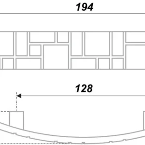 Мебельная ручка RS425BAB.5/128