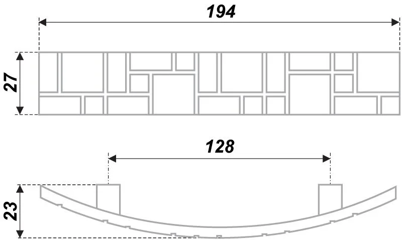 Мебельная ручка RS425BAB.5/128