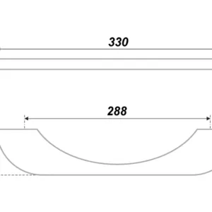 Мебельная ручка RS258SC.4/288