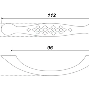Мебельная ручка RS419BAB.3/96
