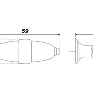 Мебельная ручка RC020MAB.4
