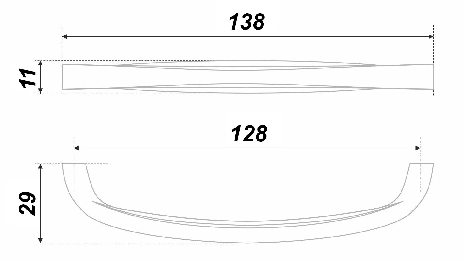 Мебельная ручка PORTU RS443CP.4/128