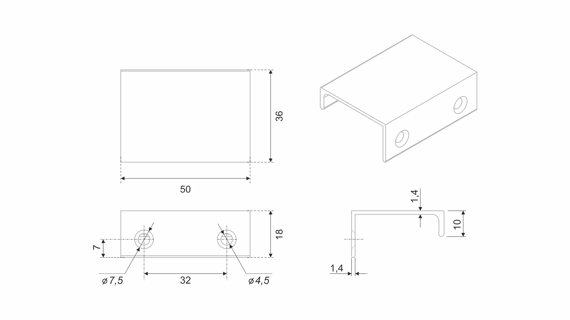 Мебельная ручка RAY RT109SC.1/32