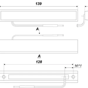 Мебельная ручка RS306CP/WWL.4/128