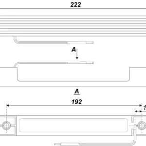 Мебельная ручка RS304CP/WWL.4/192