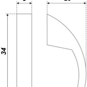 Мебельная ручка RC102CP.3