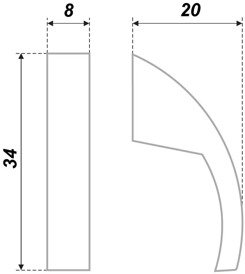 Мебельная ручка RC102CP.3