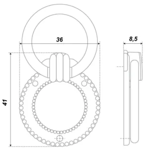 Мебельная ручка RC043AB.3