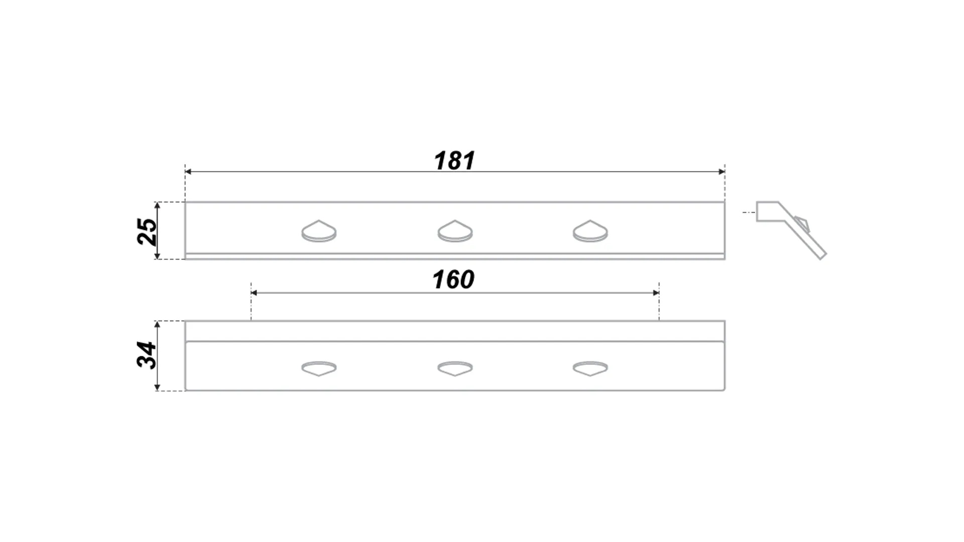 Мебельная ручка RS263SC.4/160