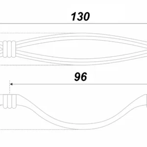 Мебельная ручка OLIVIA RS454MAB.3/96