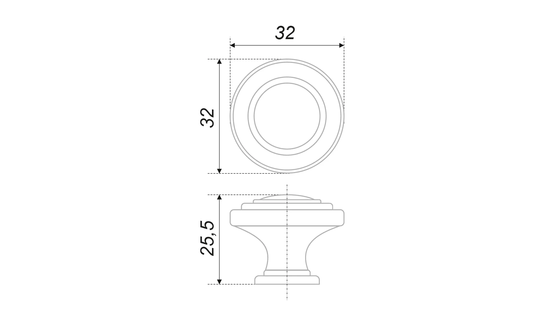 Мебельная ручка MATEO RC037CP/W.4