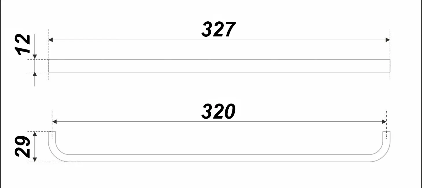 Мебельная ручка DECOLINE RS218SC.4/320