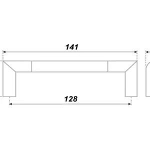 Мебельная ручка RS054CP/SC.4/128