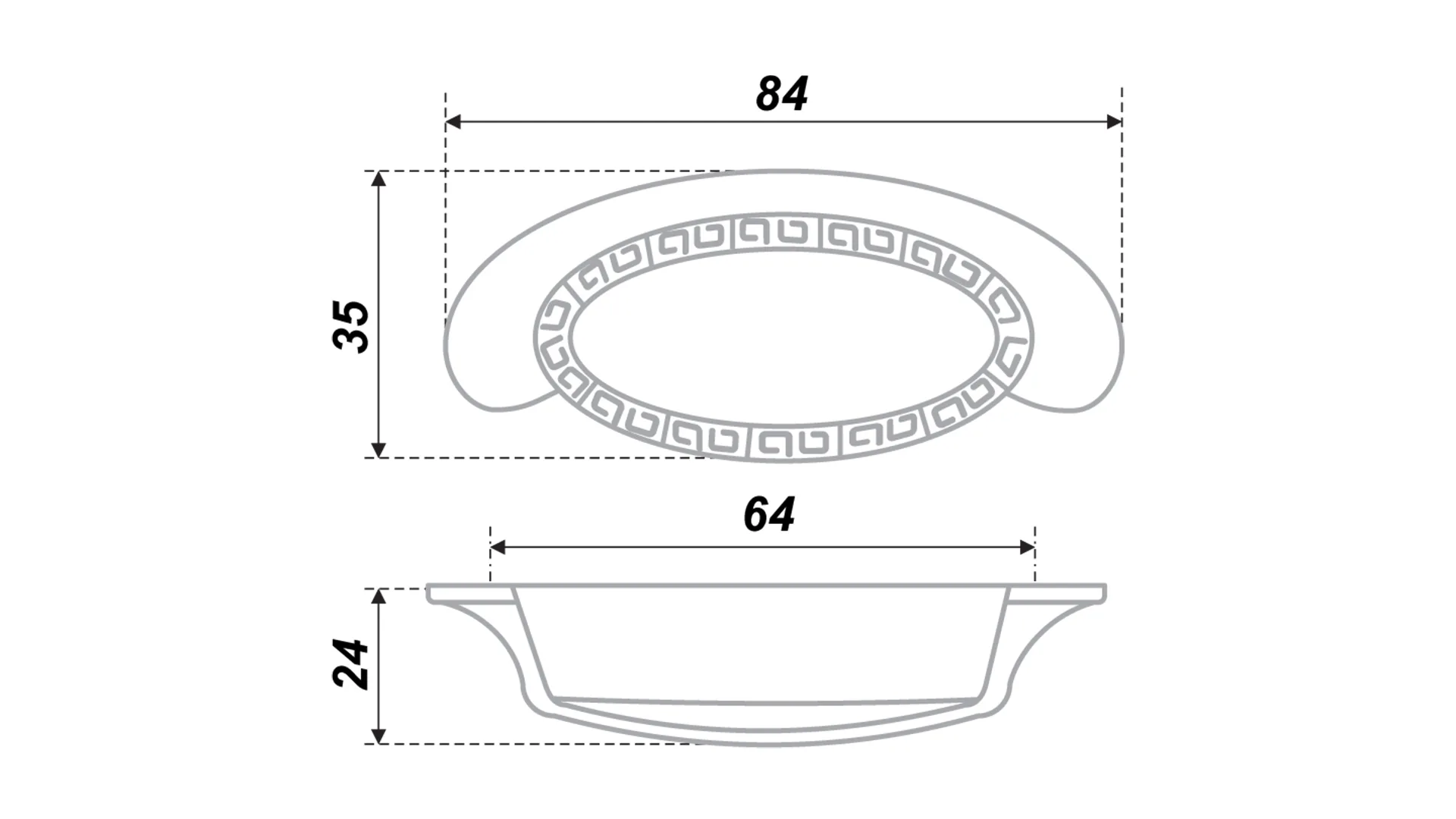 Мебельная ручка RS414BAZ.4/64