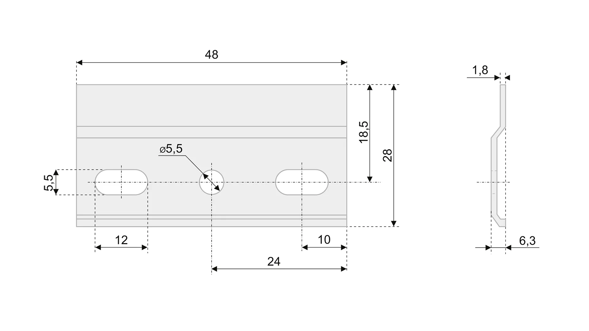 Монтажная планка CHH01